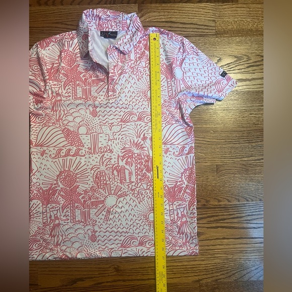 YATTA GOLF Shaka Life Hawaiian Polo Shirt - Small - Picture 7 of 7